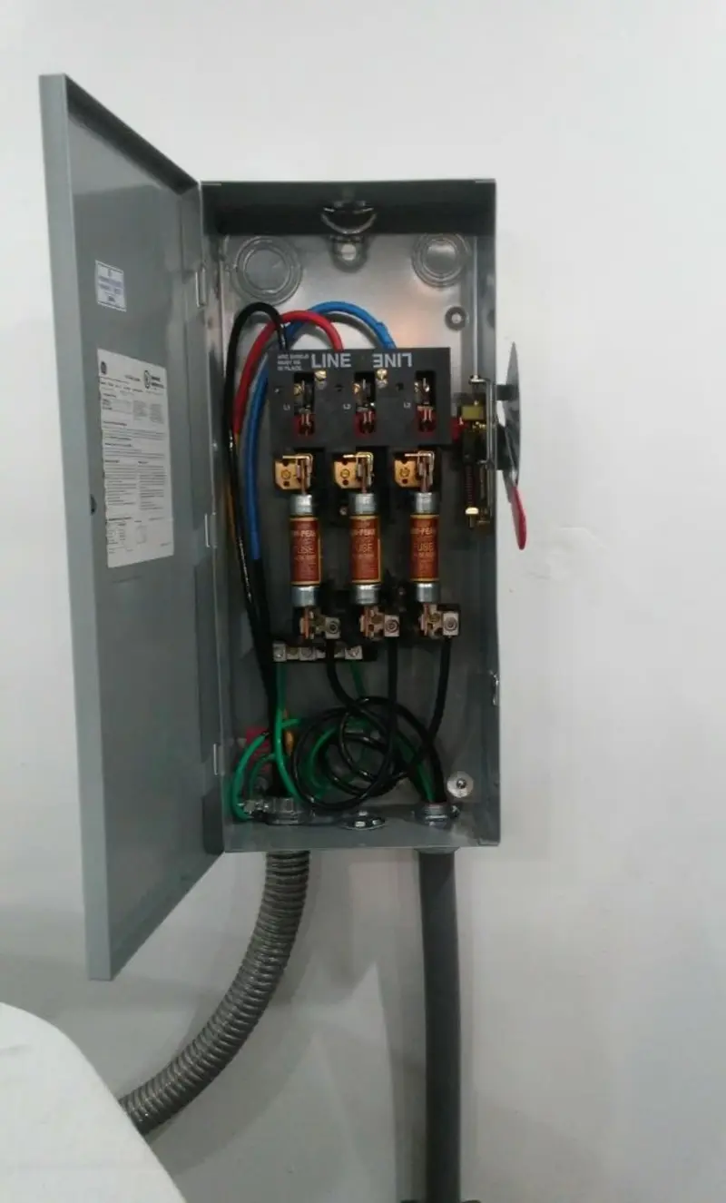 Three-phase disconnect switch installed for Electrical Wiring & Rewiring in Meadow Vista